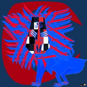 red moon boue baboon